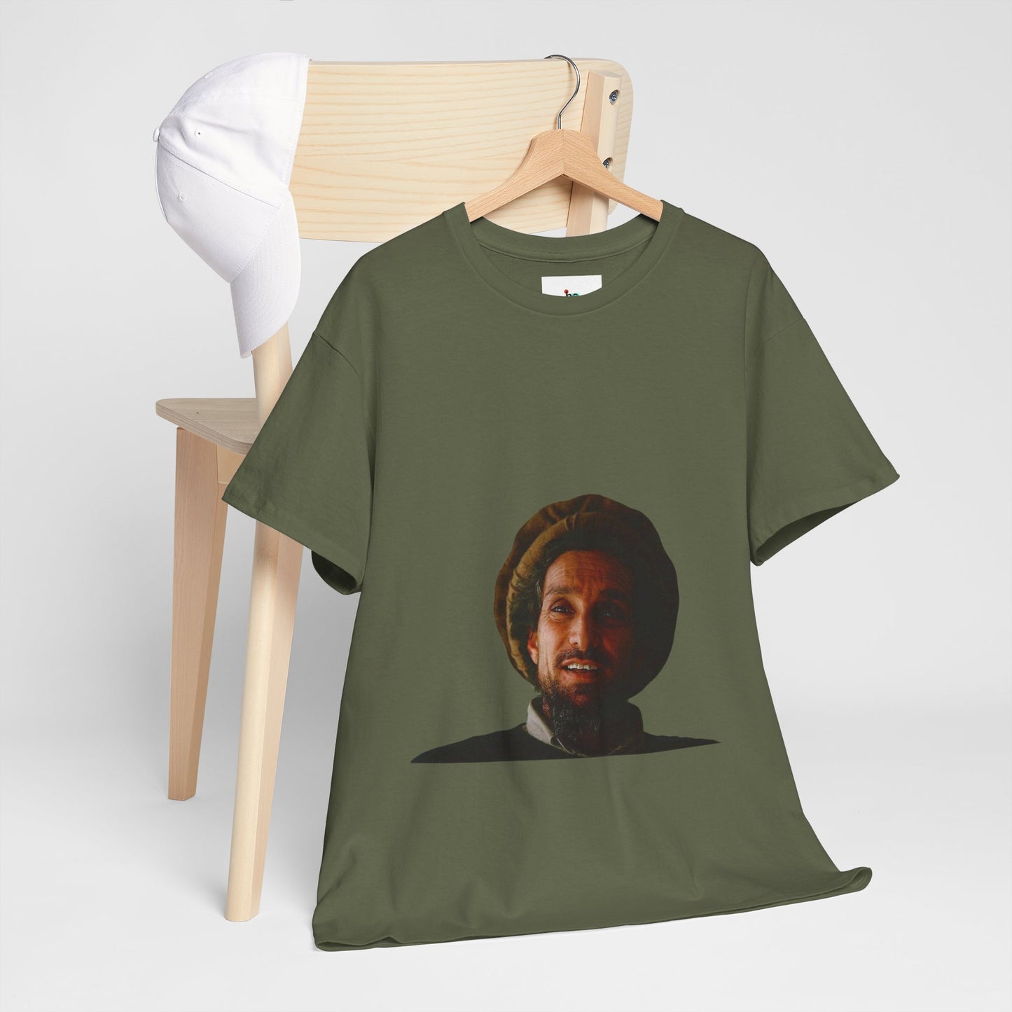 Commander Massoud Heavy Cotton Tee, Casual Wear, Graphic Tee, Unique Gift, Everyday Essentials, Retro Style
