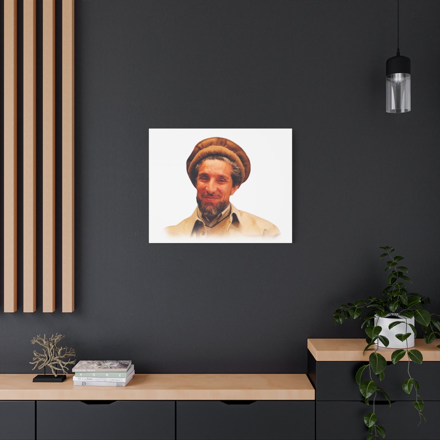 Ahmad Shah Massoud Wall Art, Inspirational Home Decor, Unique Gift for Art Lovers, Living Room or Office Decoration, Motivational Quote Art
