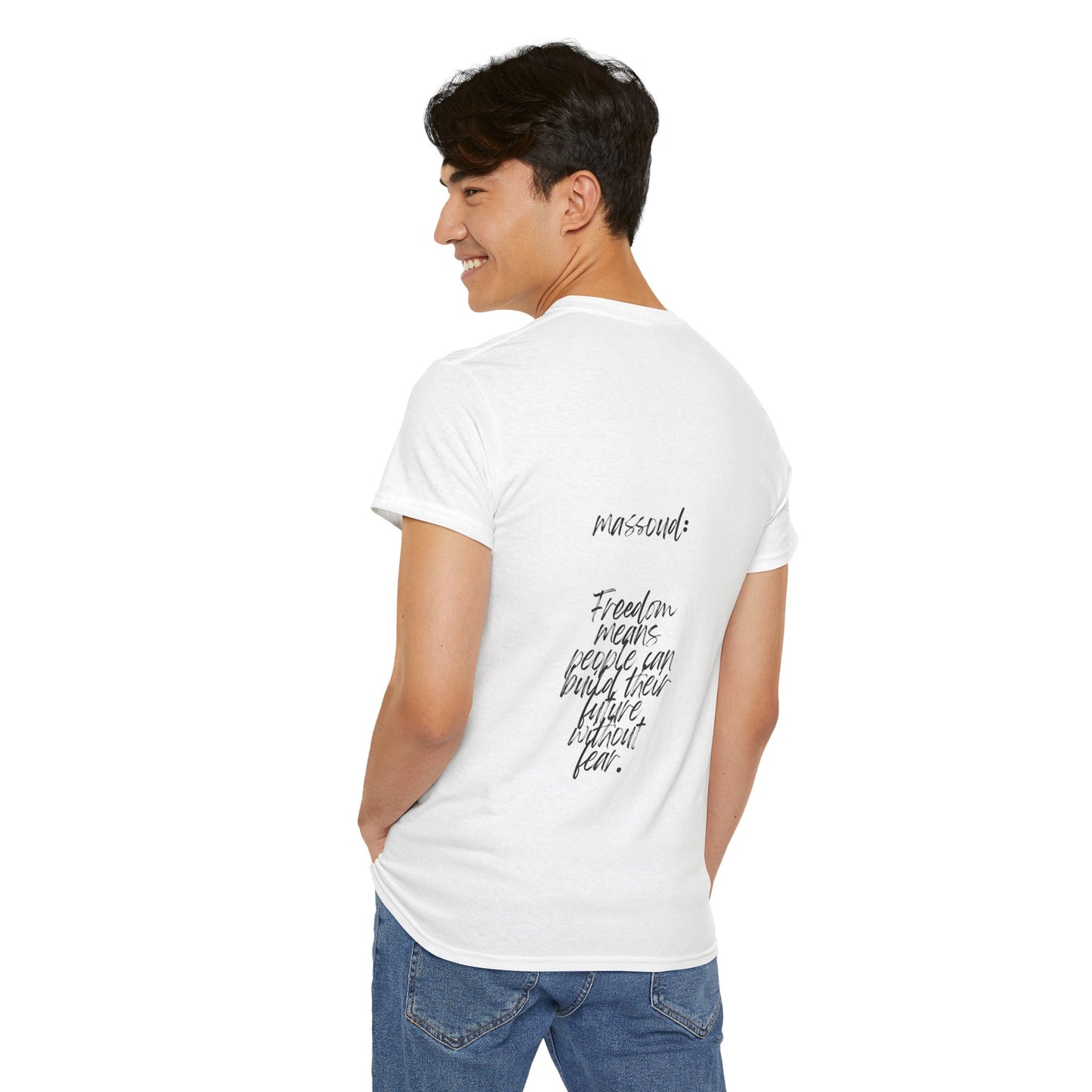 Massoud Inspirational Tee | Unisex Heavy Cotton T-Shirt, Motivational Shirt, Gift for Activists, Freedom Quote Tee, Casual Streetwear