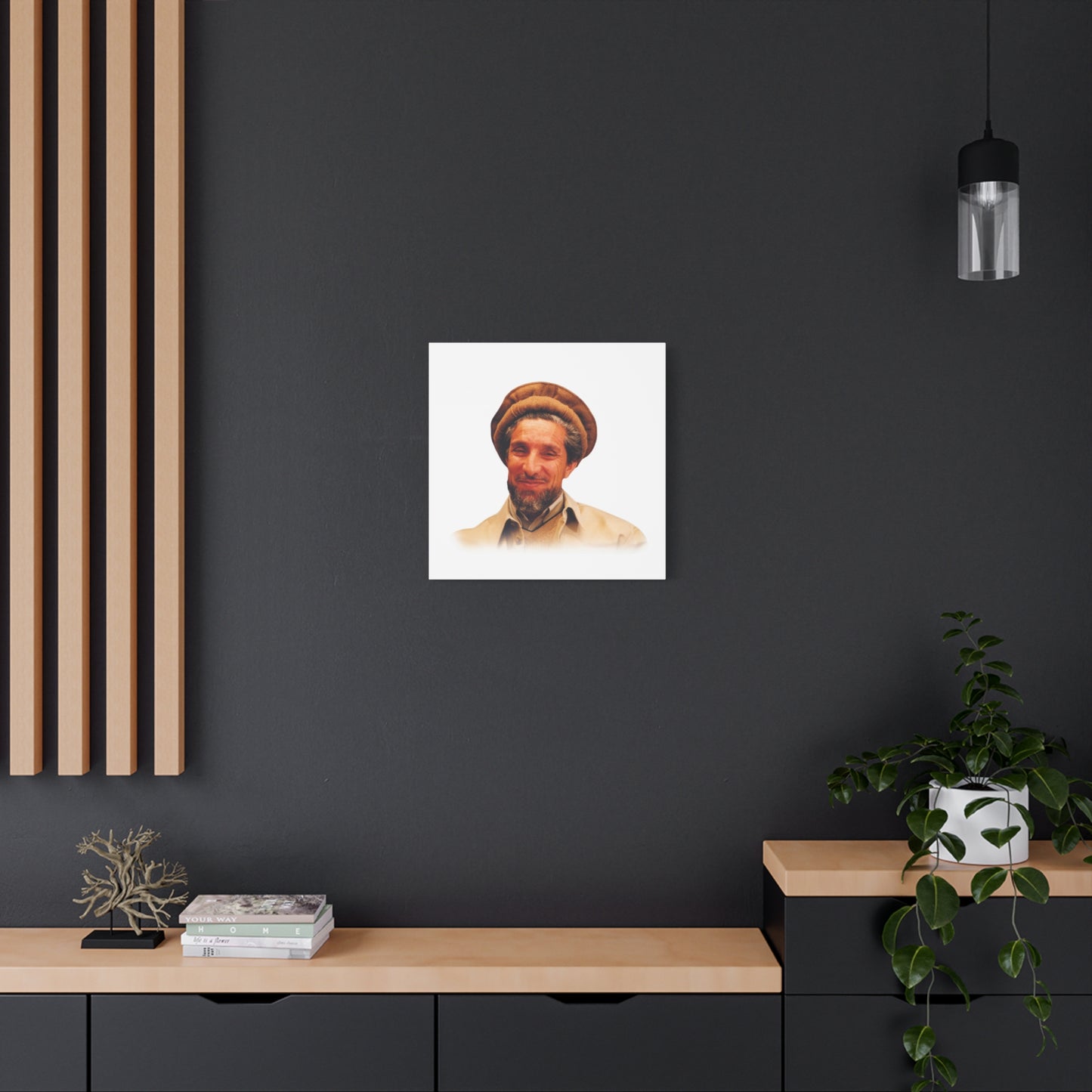 Ahmad Shah Massoud Wall Art, Inspirational Home Decor, Unique Gift for Art Lovers, Living Room or Office Decoration, Motivational Quote Art