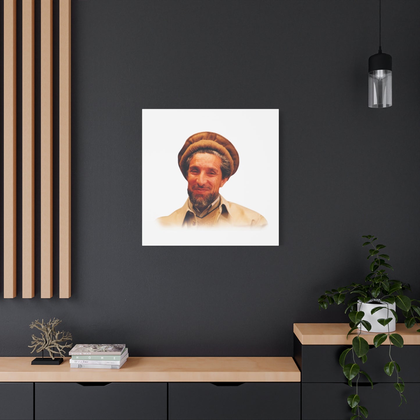 Ahmad Shah Massoud Wall Art, Inspirational Home Decor, Unique Gift for Art Lovers, Living Room or Office Decoration, Motivational Quote Art