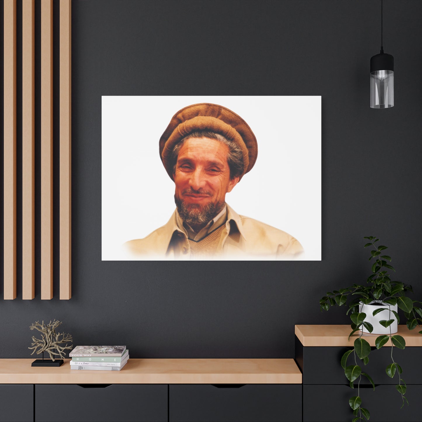 Ahmad Shah Massoud Wall Art, Inspirational Home Decor, Unique Gift for Art Lovers, Living Room or Office Decoration, Motivational Quote Art