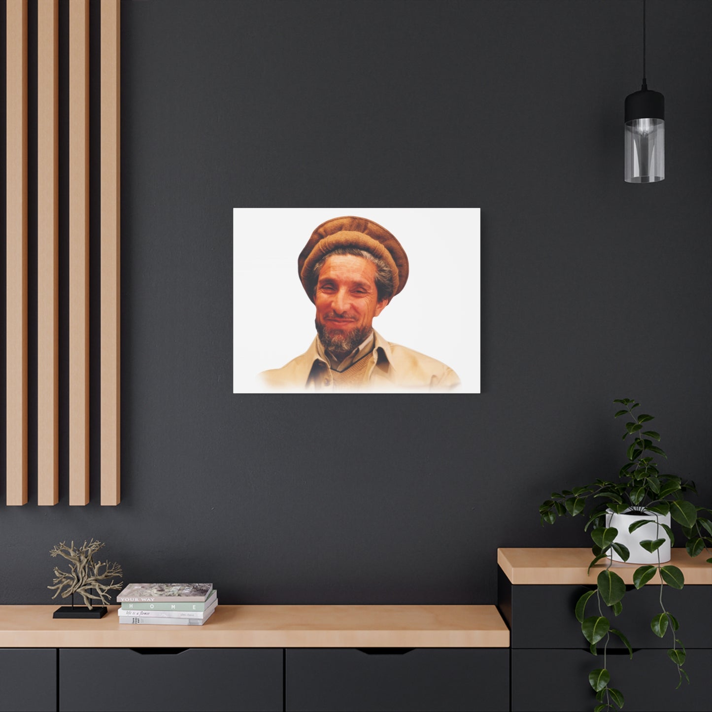 Ahmad Shah Massoud Wall Art, Inspirational Home Decor, Unique Gift for Art Lovers, Living Room or Office Decoration, Motivational Quote Art