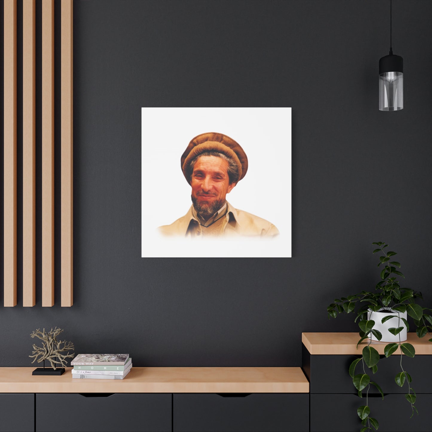 Ahmad Shah Massoud Wall Art, Inspirational Home Decor, Unique Gift for Art Lovers, Living Room or Office Decoration, Motivational Quote Art